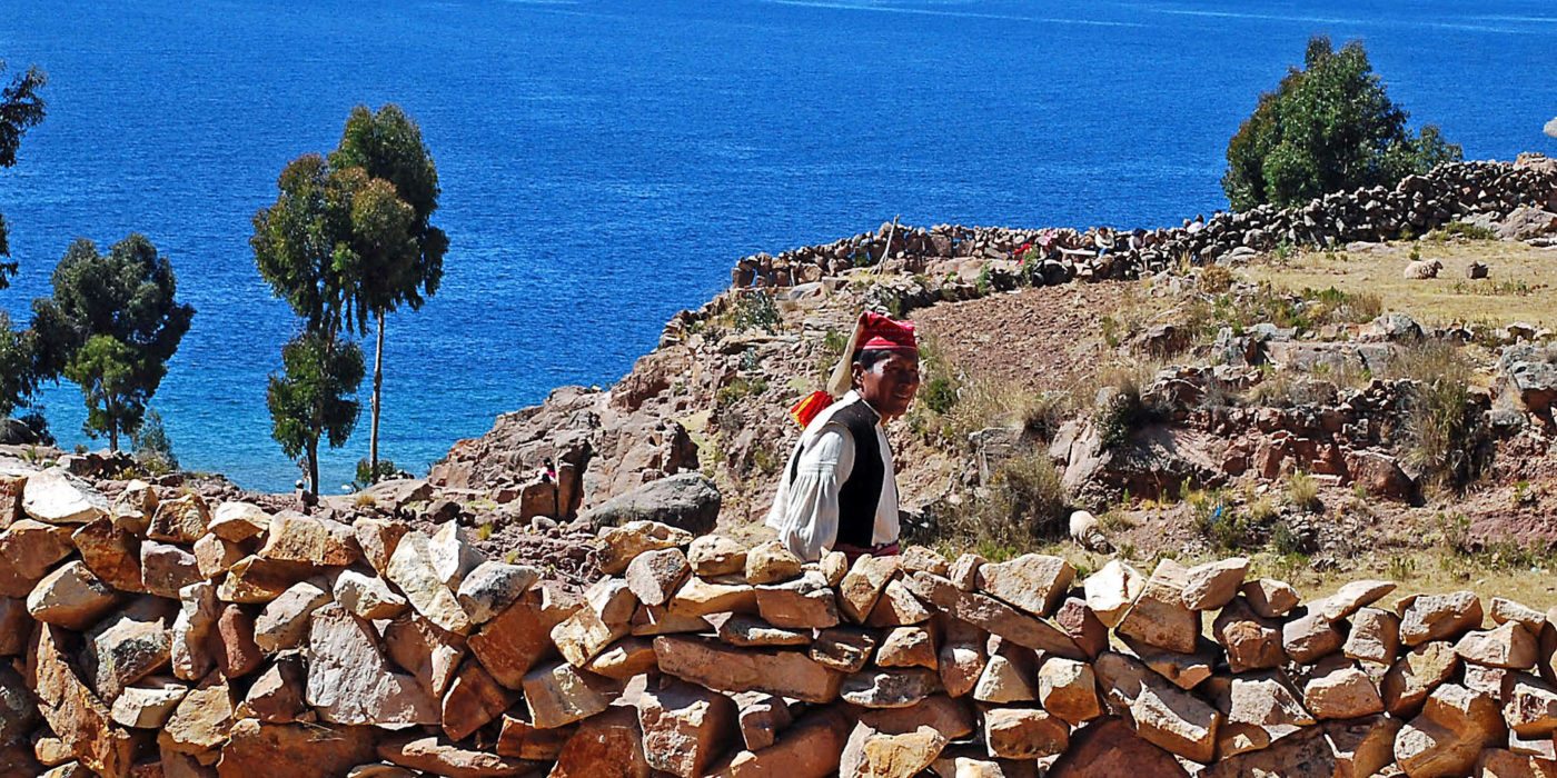 Uros-man-overlooking-Lake-Titicaca