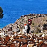 Uros-man-overlooking-Lake-Titicaca