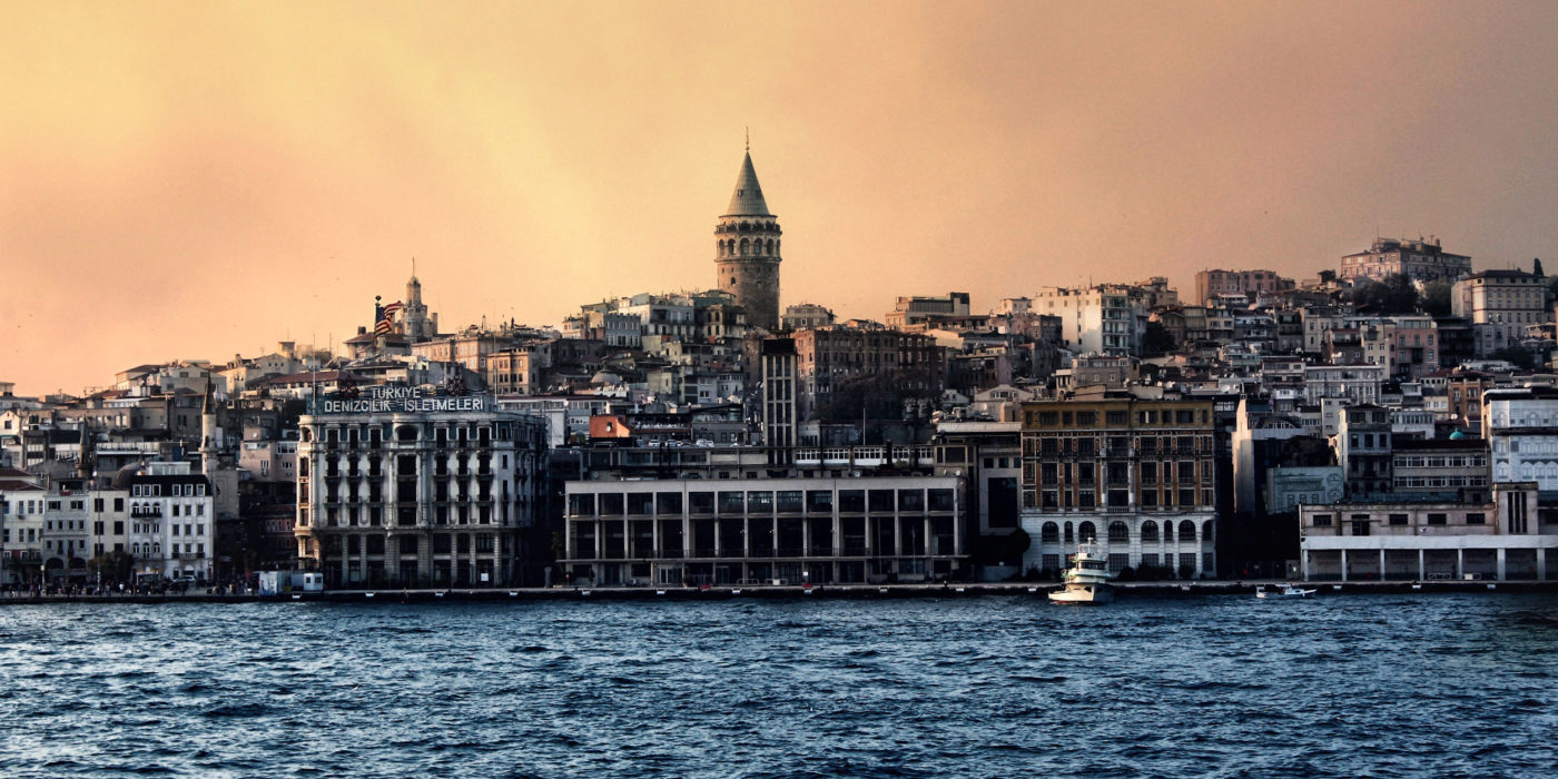 View of Galata Tower from Bosphorus-Istanbul