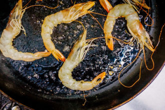 Vina vik wineries wine chile south america cuisine dish food cooking class prawn shrimp