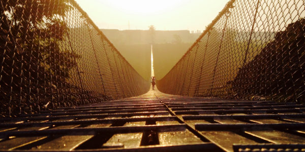 Pokhara Suspension Bridge Tourism Landscape Nepal