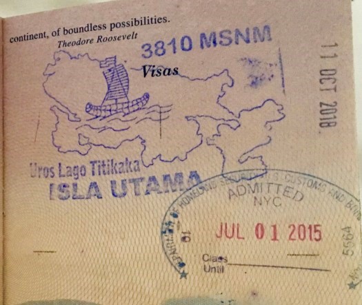 passport stamp titicaca